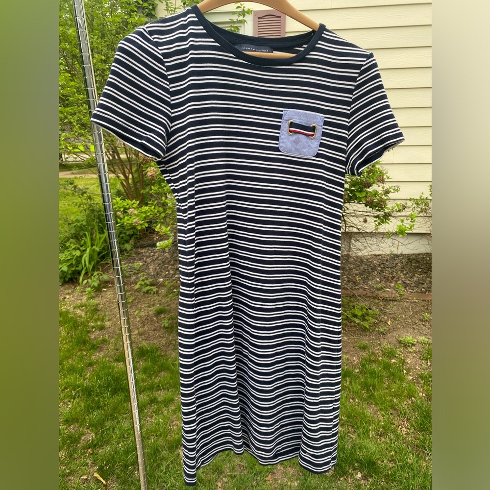 Tommy Hillfigre Striped T-Shirt Dress